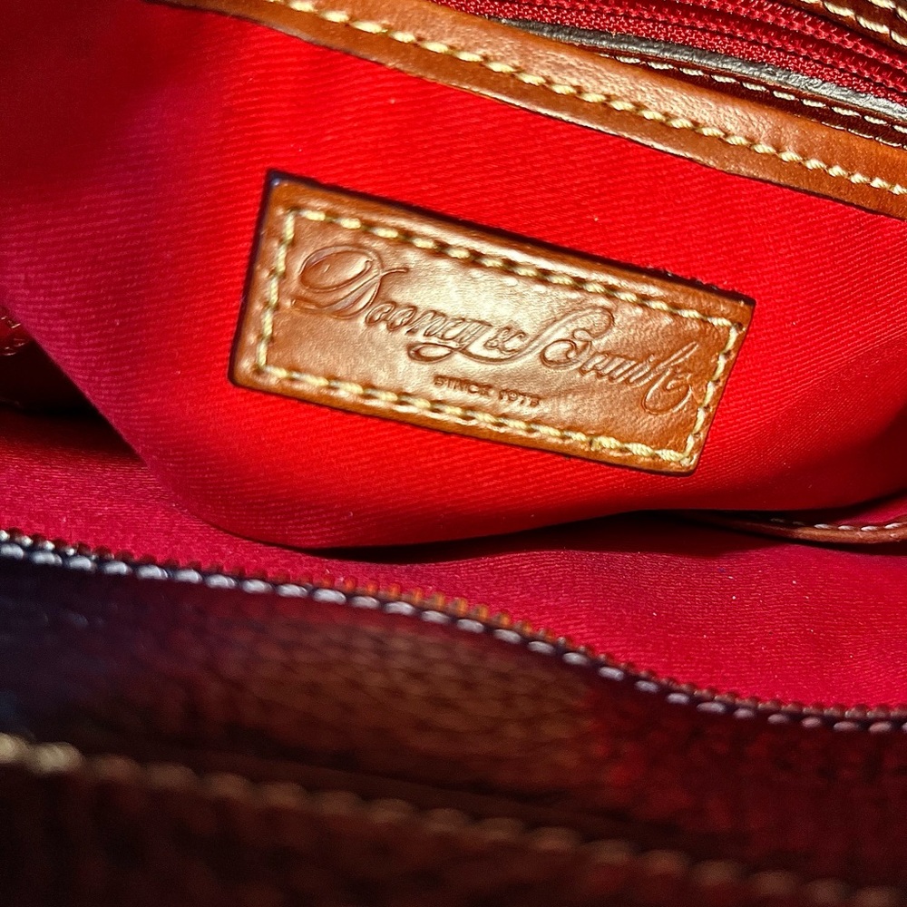 Dooney & Bourke Black and Brown Leather Tote Bag - Picture 10 of 12